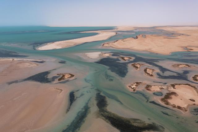 Bellaât Lagoon, Parque National du Banc d'Arguin, Mauritania.