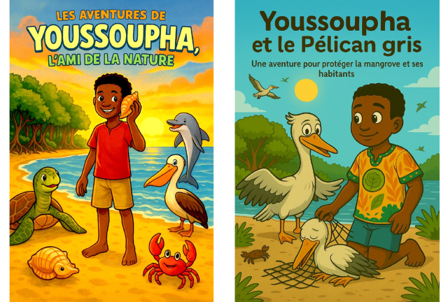 Front pages of the new comic book